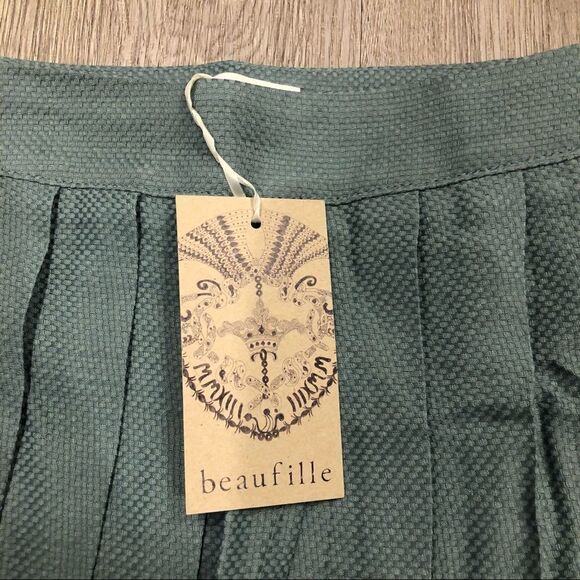 BEAUFILLE Pleated Mini Skirt Size 2 NWT - Picture 5 of 7
